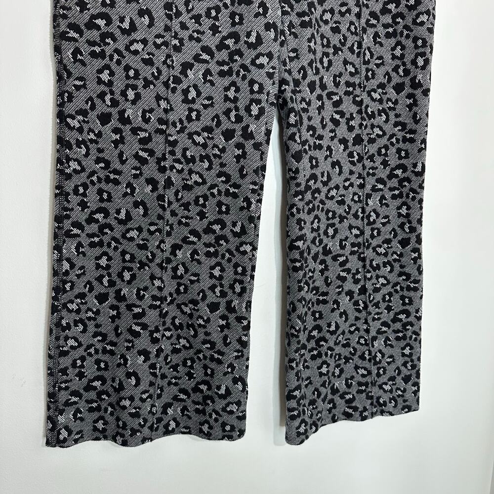 Maeve Black and Gray Patterned Flare Pants - Picture 8 of 13